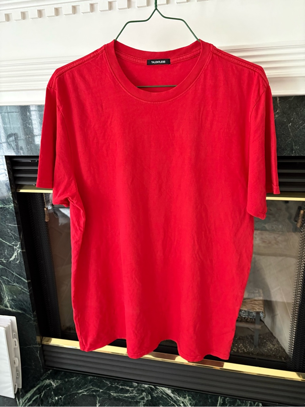 TALENTLESS Bold Red Crewneck Tee